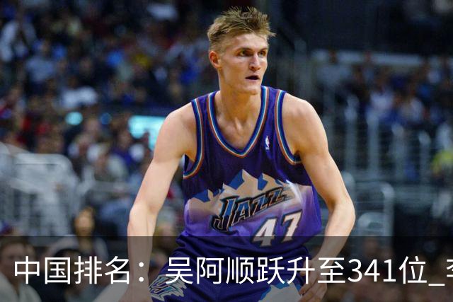 中国排名：吴阿顺跃升至341位 李昊桐彭博上升
